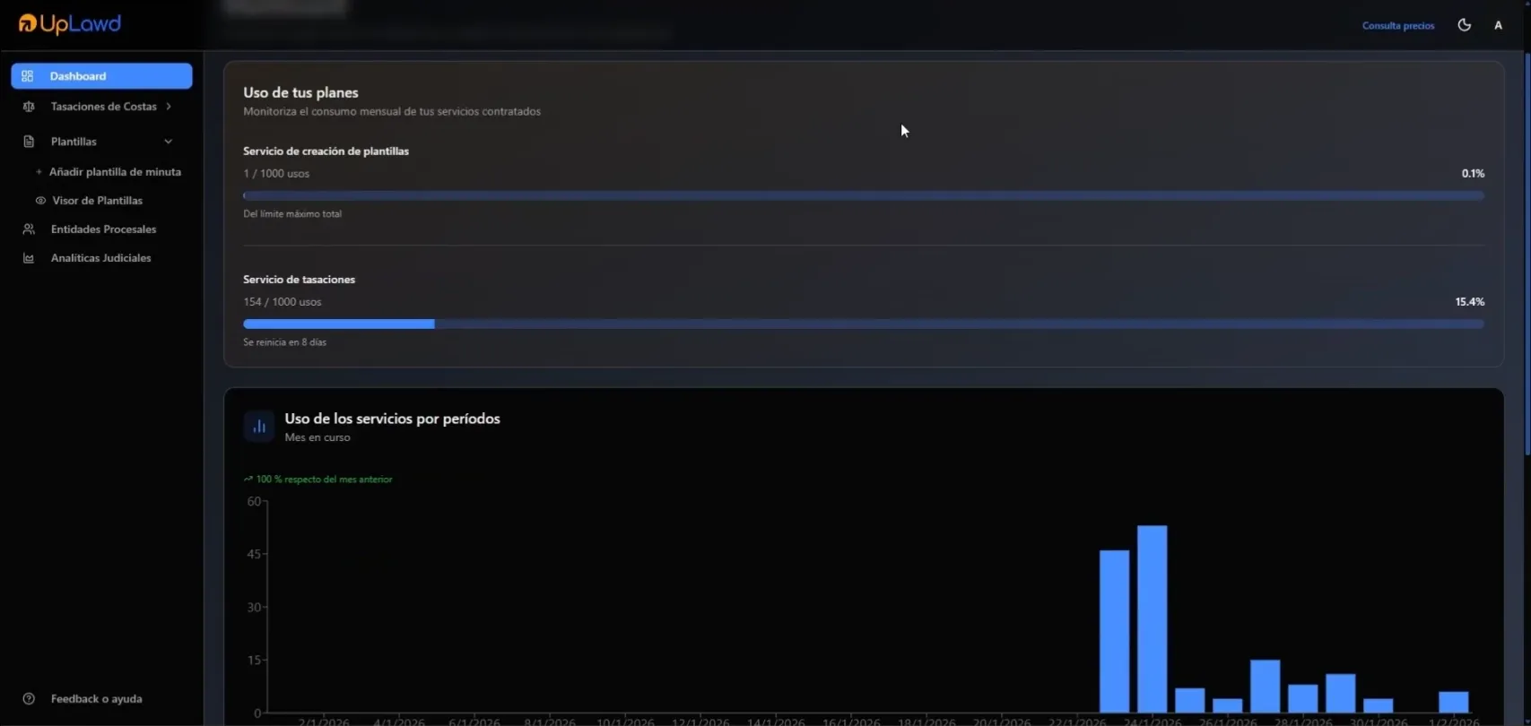 Vista previa de la demo de Uplawd